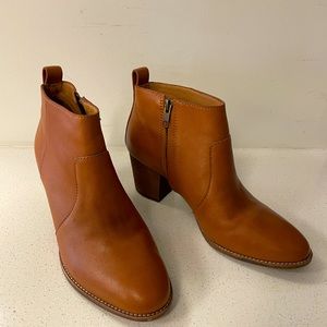 Madewell Brenner Leather Ankle Boots
